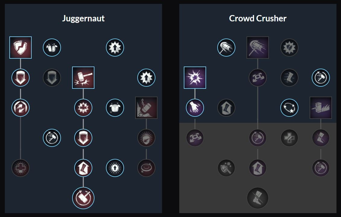 New World Build Marteau d'armes DPS Caractéristiques et capacités